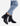Botines Chelsea Taco Cuero Mujer Xune Negro Carmela