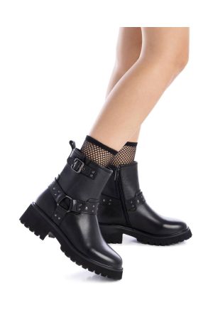 BOTINES CUERO ALAZNE-6-09 NEGRO