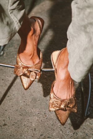 MULES MUJER TEXTIL AMELIE-9-47 BRONCE