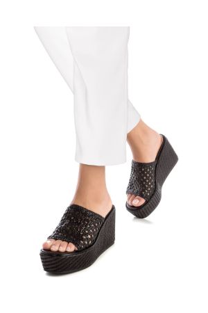 SANDALIAS CUERO ANE-9-8 NEGRO