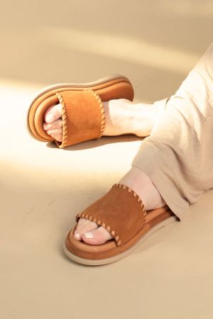 CARMELA SANDALIAS MUJER CUERO ASEL-9-78 CAMEL