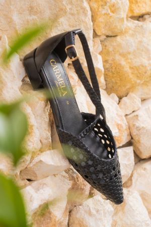 SANDALIAS MUJER CUERO AZAHARA-4-19 NEGRO