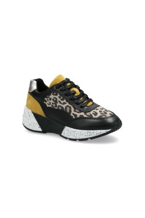 BULLBOXER ZAPATILLAS MUJER CUERO BOHEMIAN-0-01 NEGRO