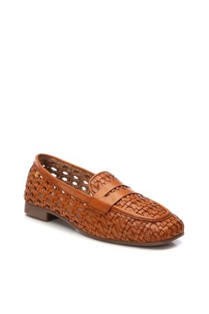 MOCASINES MUJER CUERO CRISPINA-4-10 CAMEL