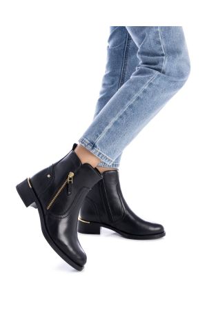 BOTINES CUERO EDURNE-6-17 NEGRO