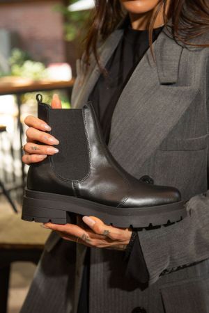 BULLBOXER BOTINES MUJER CUERO ENYD-6-01 NEGRO