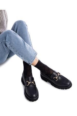 MOCASINES CUERO GUADALUPE-4-72 NEGRO