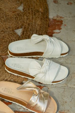 BULLBOXER SANDALIAS MUJER CUERO HVAR-9-02 BLANCO