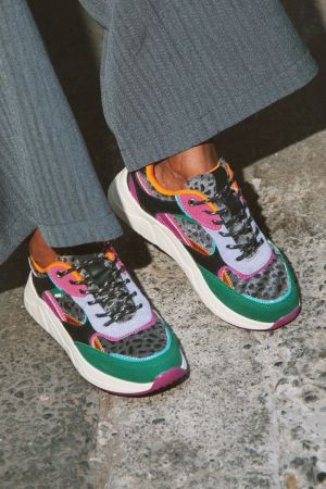 ZAPATILLAS MUJER ECOCUERO Y TEXTIL ISABELLE-0-21 VERDE