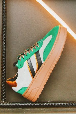 ZAPATILLAS MUJER CUERO LISON-0-01 VERDE