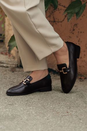 MOCASINES CUERO LIZAR-4-65 NEGRO