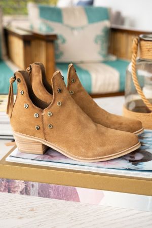 BOTINES CUERO MATEA-6-7 BEIGE