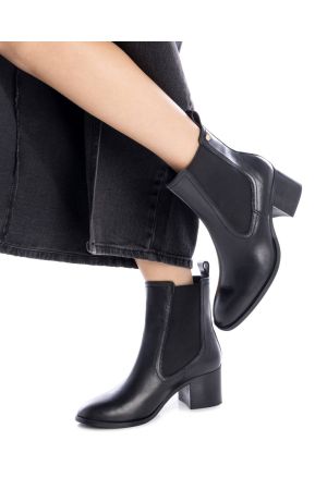 BOTINES CUERO MERCEDES-6-72 NEGRO