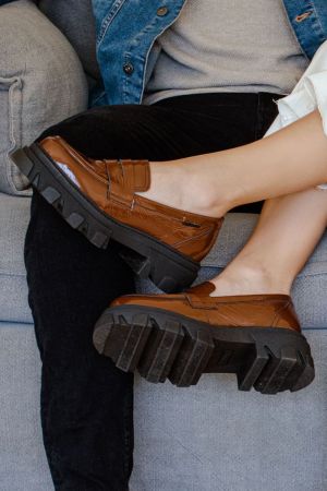 BULLBOXER MOCASINES MUJER CUERO MYRA-4-01 CAFÉ