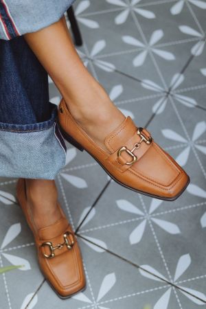 CARMELA MOCASINES MUJER CUERO ORIANA-4-34 CAMEL