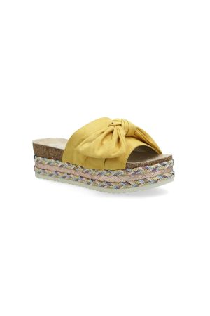 BULLBOXER SANDALIAS MUJER TEXTIL PRUE-9-14 MOSTAZA