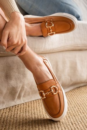 MOCASINES,ZAPATOS,SLIP-ON CUERO RUZICA-4-1 CAMEL