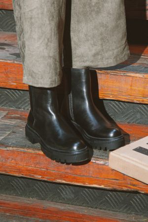 BOTINES MUJER CUERO TAMSIN-6-32 NEGRO