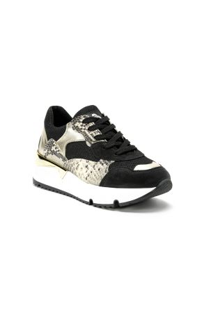 BULLBOXER ZAPATILLAS MUJER CUERO TINA-0-01 NEGRO