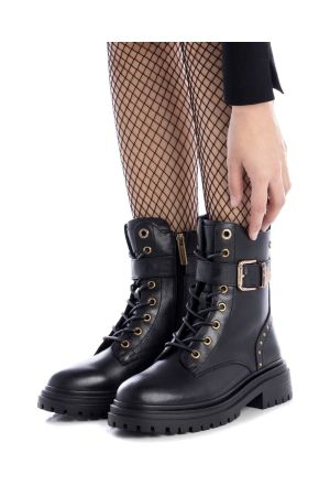 BOTINES CUERO USOA-6-42 NEGRO