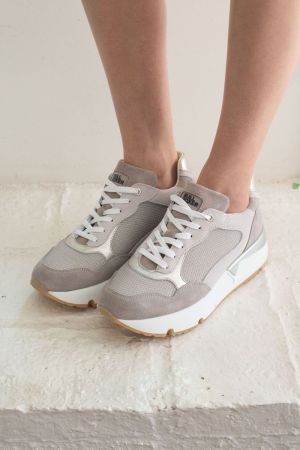 BULLBOXER ZAPATILLAS MUJER CUERO Y TEXTIL ZATON-0-05 BLANCO